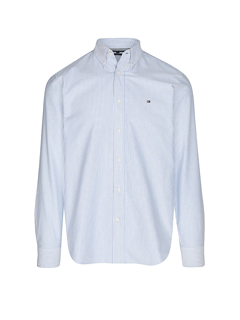 Tommy Hilfiger Chemise à Manches Longues Heritage Oxford Rf Shirt Blue / White M Homme 5